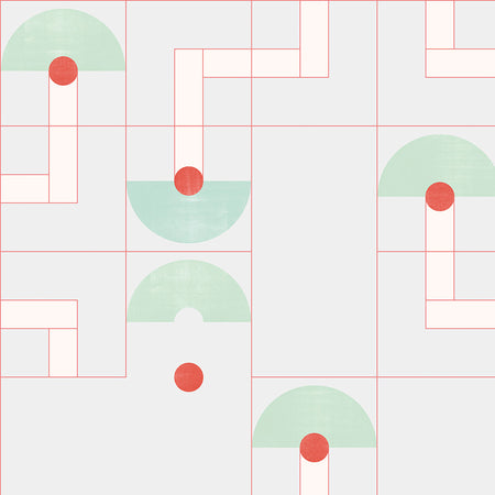 South Beach - Green Accent Wallpaper