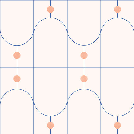 Key Biscayne - Cream and Blue Wallpaper