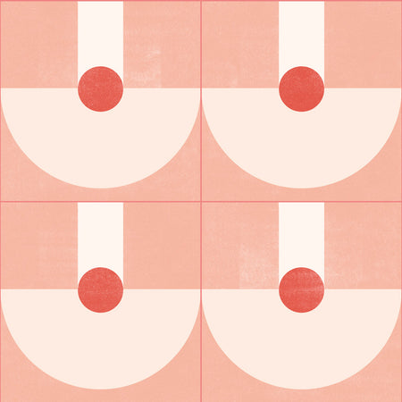 Ocean Drive - Peach Wallpaper