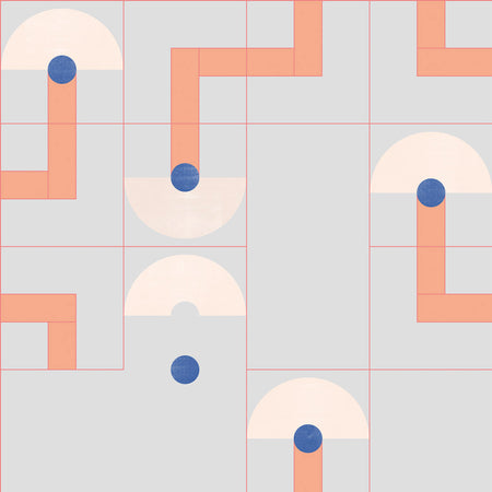 South Beach - Mural - Peach and Stone Mural