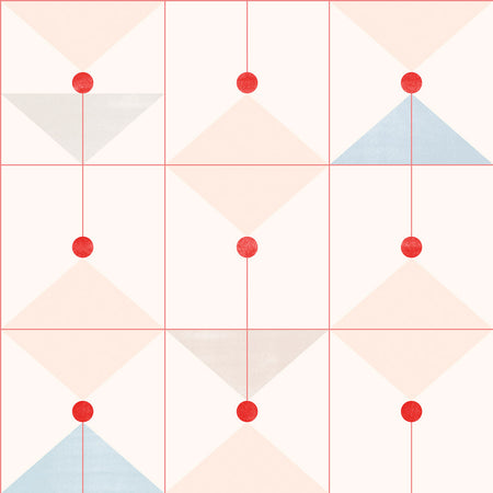 Coconut Grove - Mural - Aqua Accent Mural