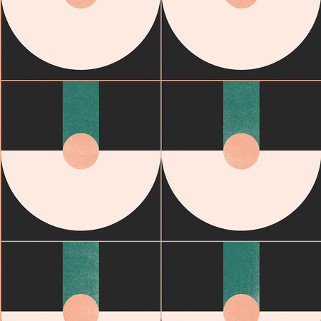 Ocean Drive - Mural - Emerald Accent Mural