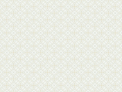 Lacey Circle Geo Wallpaper - Cream/Gray Wallpaper