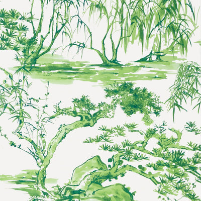 Kyoto - Emerald Green Wallpaper