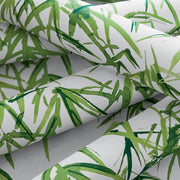 Kyoto Leaves Wallcovering - Emerald Green