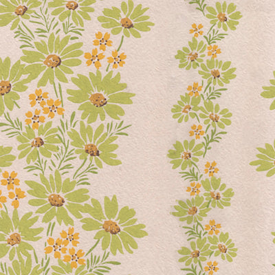 Lazy Daisies - Lime Wallpaper