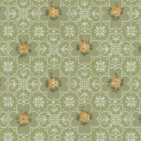 Spring Stitch - Sage Wallpaper