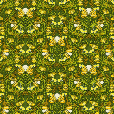 Gardenia - Green Wallpaper