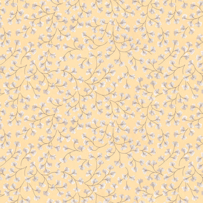 Cream Florets Wallpaper