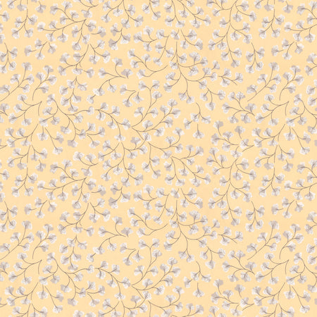 Cream Florets Wallpaper