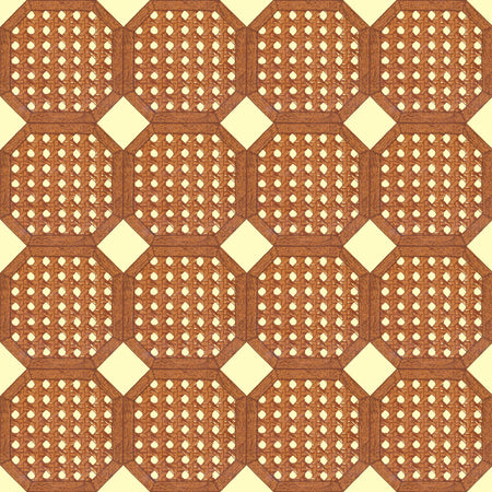 Wicker Octagons Wallpaper