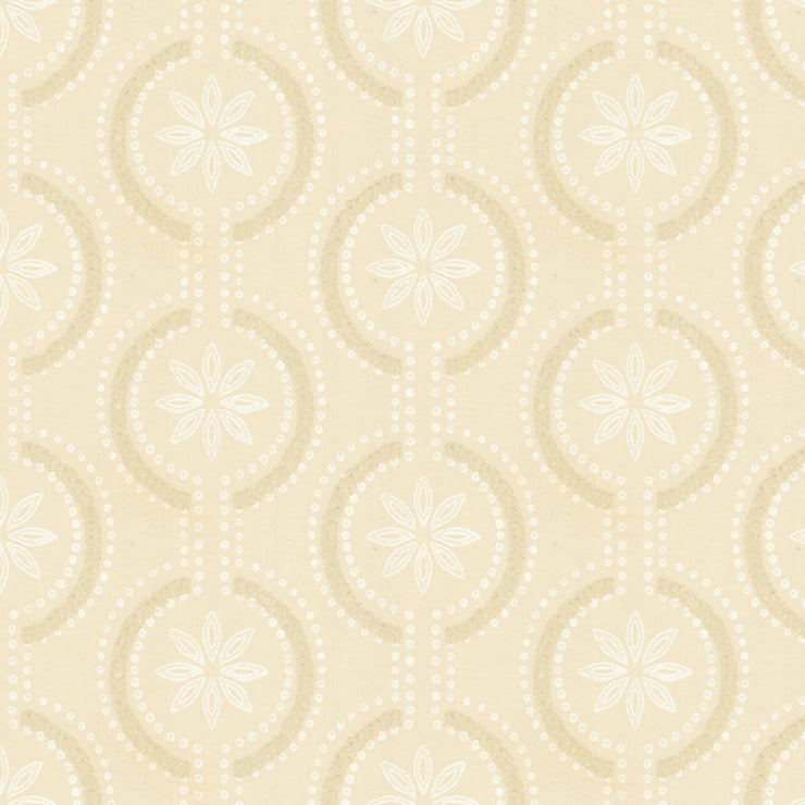 Cream Medallions Wallpaper