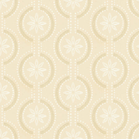 Cream Medallions Wallpaper