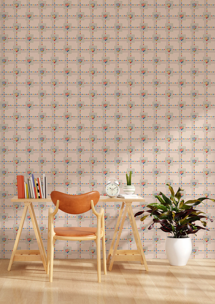 Punchy Floral Wallcovering
