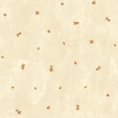 Welling Cream Maple Toss Wallpaper Wallpaper