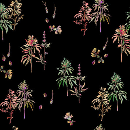 Botanical Weed - Psychedelic Wallpaper