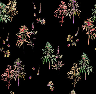 Botanical Weed - Psychedelic Wallpaper