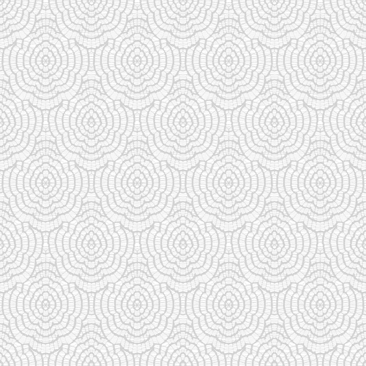 Charlotte's Lace - Cloudy Smoky Grey Wallpaper