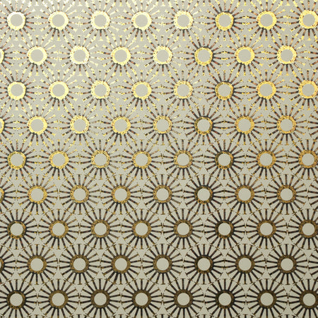 Michelle's Starburst - Celadon on Gold Wallpaper