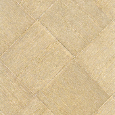 Cream Diagonal Check Grasscloth Wallpaper