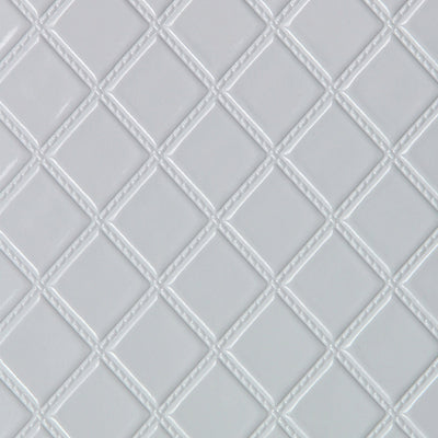 Quilted Vinyl - White Wallpaper