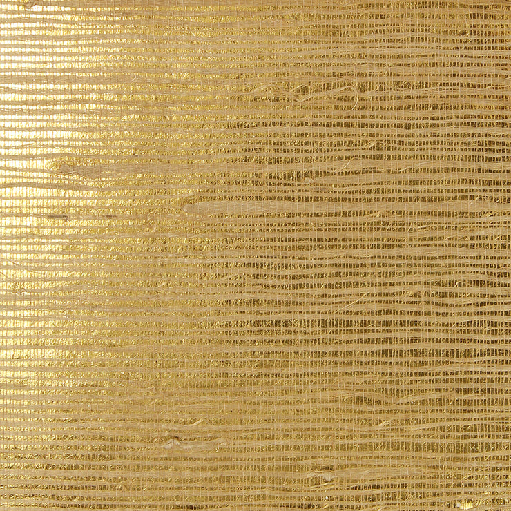 Exotic Naturals | Gold Foil Grasscloth Wallpaper