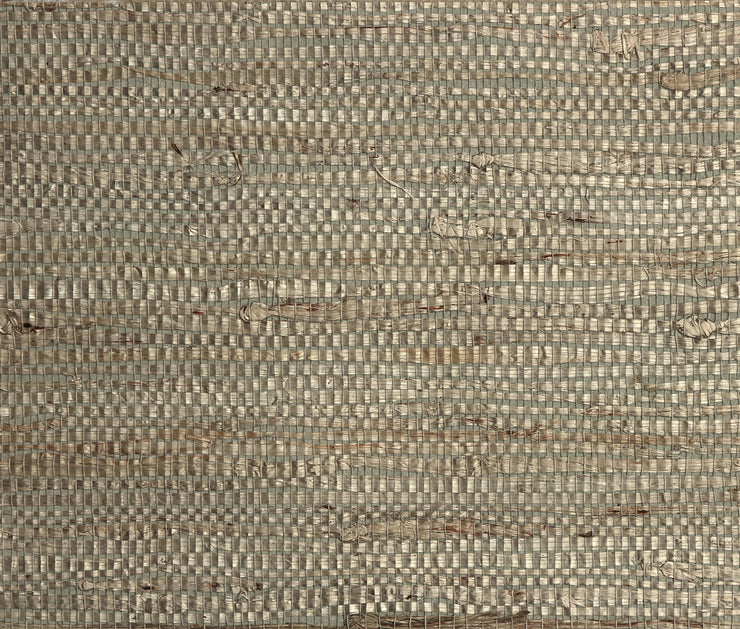 Rhino Grey Grasscloth Wallpaper