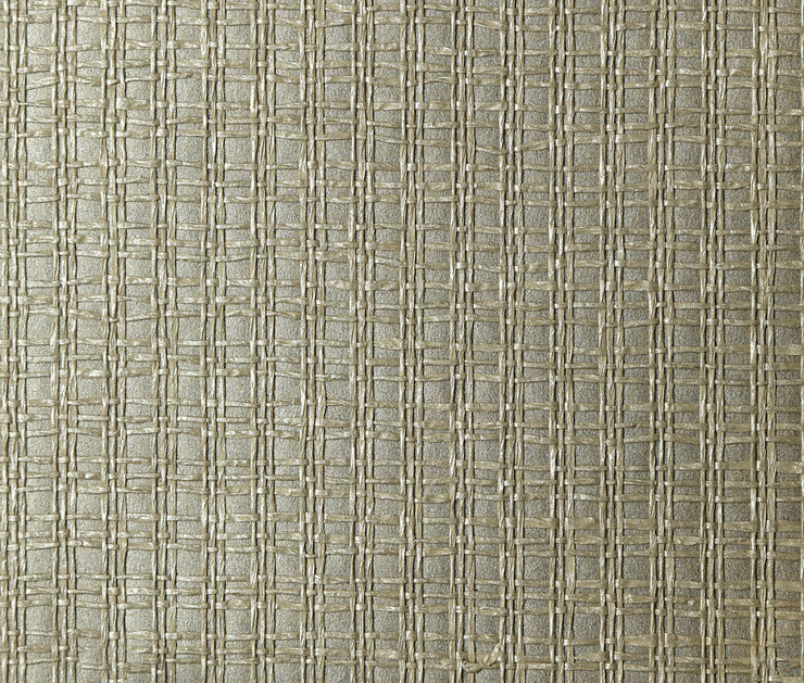 Pewter Sheen Weave Wallpaper