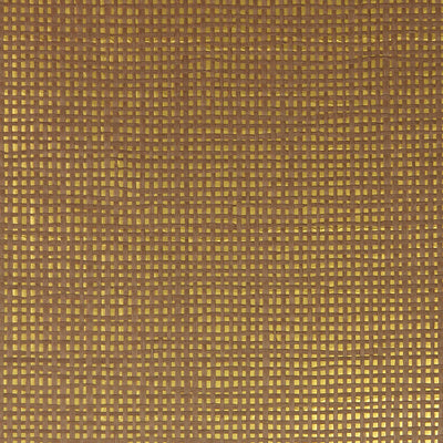 Paper Weave - Beige on Gold Wallpaper