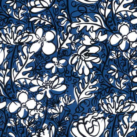 Antonia - Indigo Wallpaper