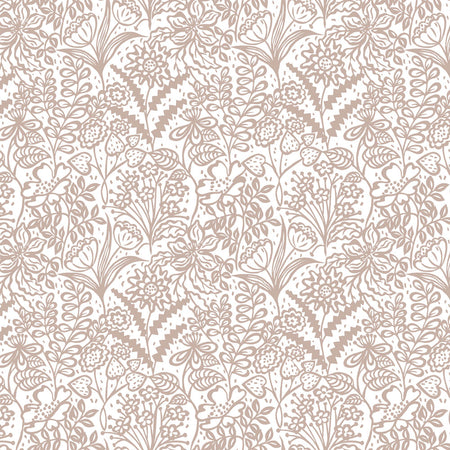 Floral Fandango - Grey Wallpaper