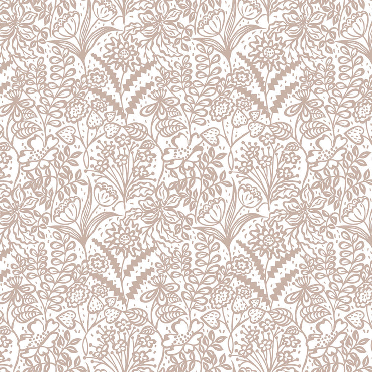 Floral Fandango - Grey Wallpaper