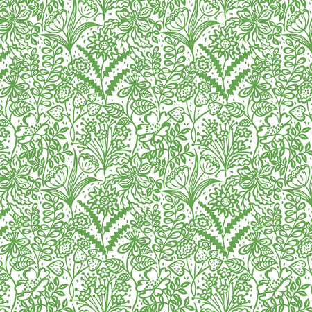 Floral Fandango - Leaf Wallpaper