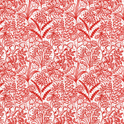 Floral Fandango - Red Wallpaper