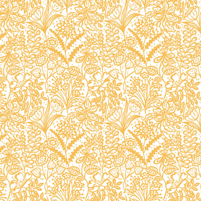 Floral Fandango - Saffron Wallpaper
