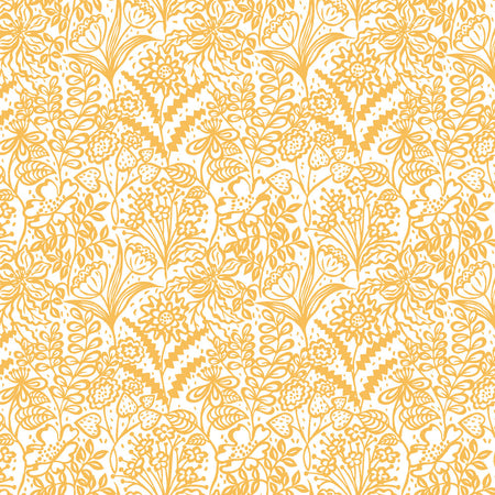 Floral Fandango - Saffron Wallpaper