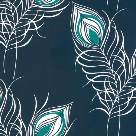 Peacock - Indigo Wallpaper