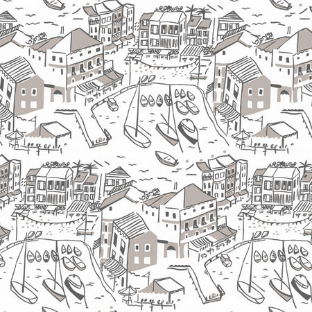 Portofino - Grey Wallpaper