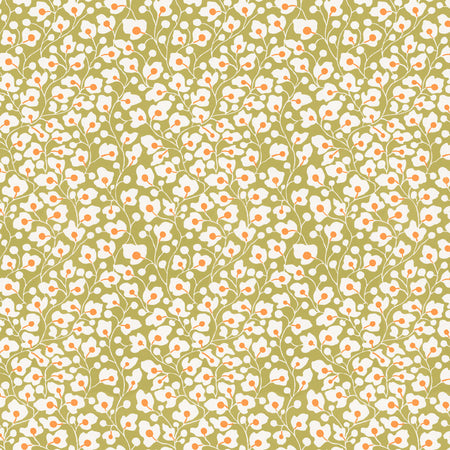Sally's Garden - Olive Wallpaper