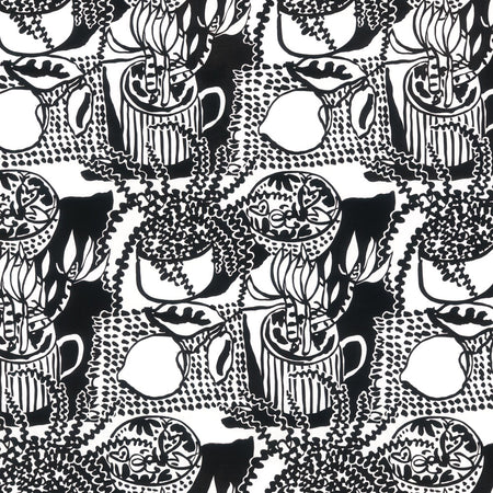 Still Life with Lemon - Black Wallpaper