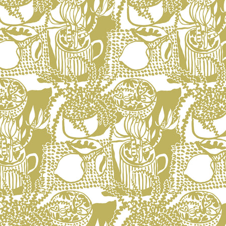 Still Life with Lemon - Olive Wallpaper