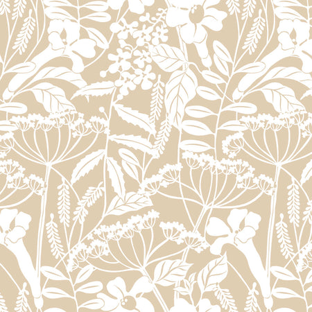 Wild Hedgerow - Parchment Wallpaper