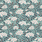 Meadow Flowers - Grey Blue Wallpaper