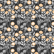 Morning Seedheads - Charcoal Wallpaper