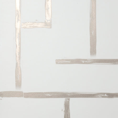 Labyrinth - White Gold Wallpaper