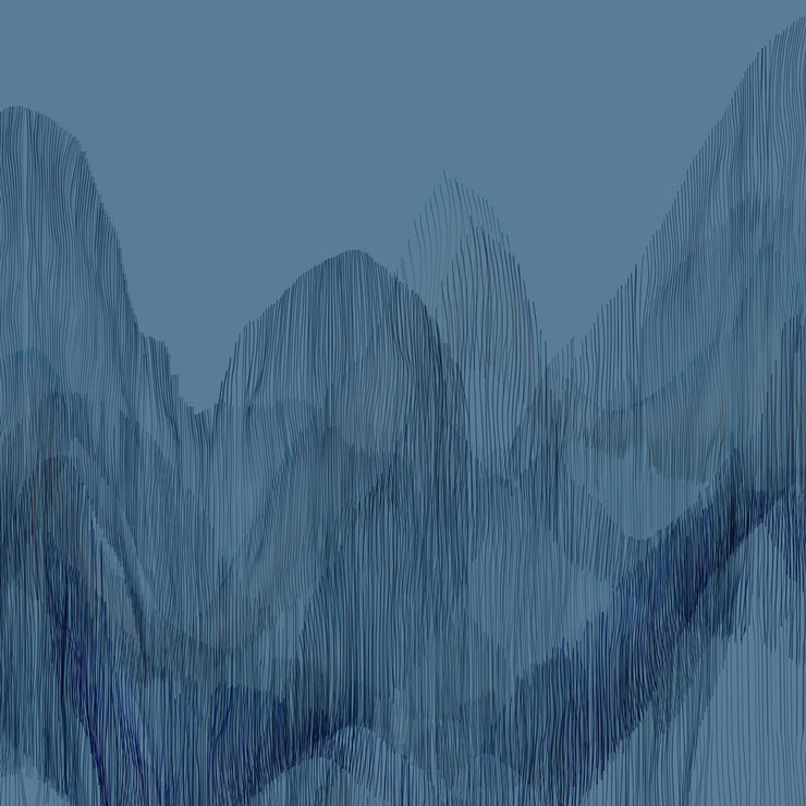 Sediment Mural - Blue Mountain Mural