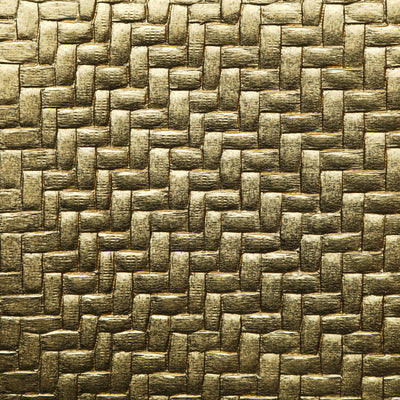 Basket Weave - Brass Wallpaper