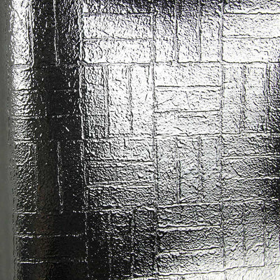 Silver Tile Foil Wallpaper