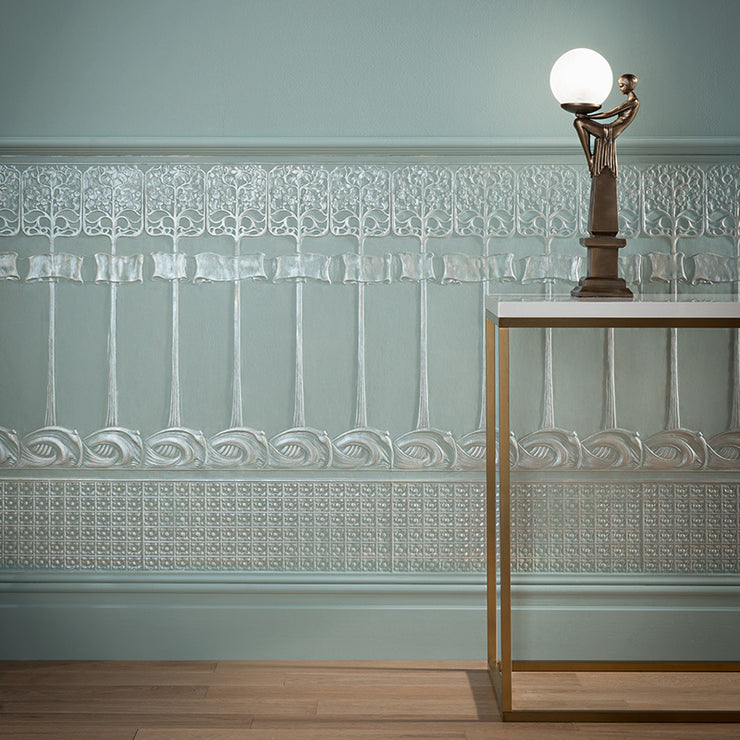 Art Nouveau Dado Paintable Embossed Wallcovering