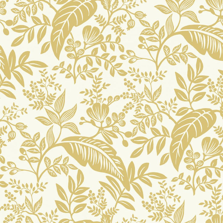 Canopy Wallpaper - Gold/White Wallpaper
